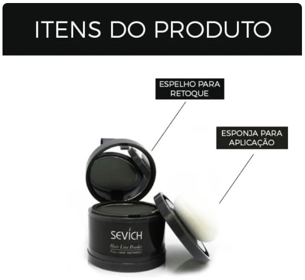 Maquiagem Para Cabelo Linha Capilar | Retoque Mágico Sevích™