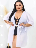 Kimono Plus Size Curto | Moda Feminina Verão 2025