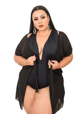 Kimono Plus Size Curto | Moda Feminina Verão 2025